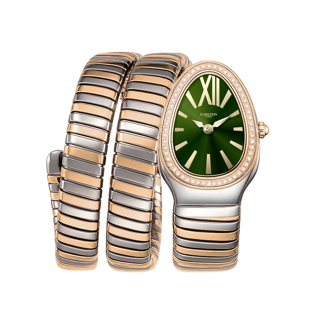 Carlton London Women Charmer Green Analog Watch - CLW-SNK-A6-DGN
