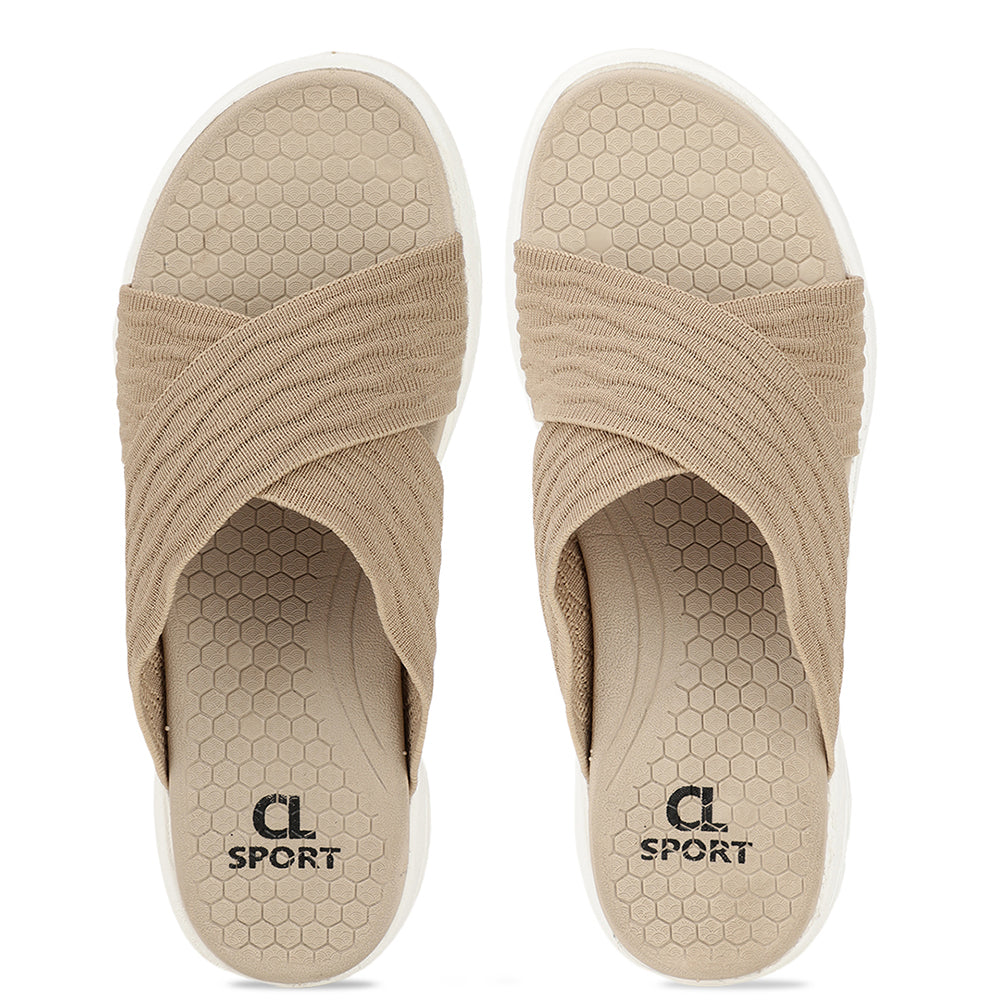 Women Criss Cross Klynit Comfort Slides