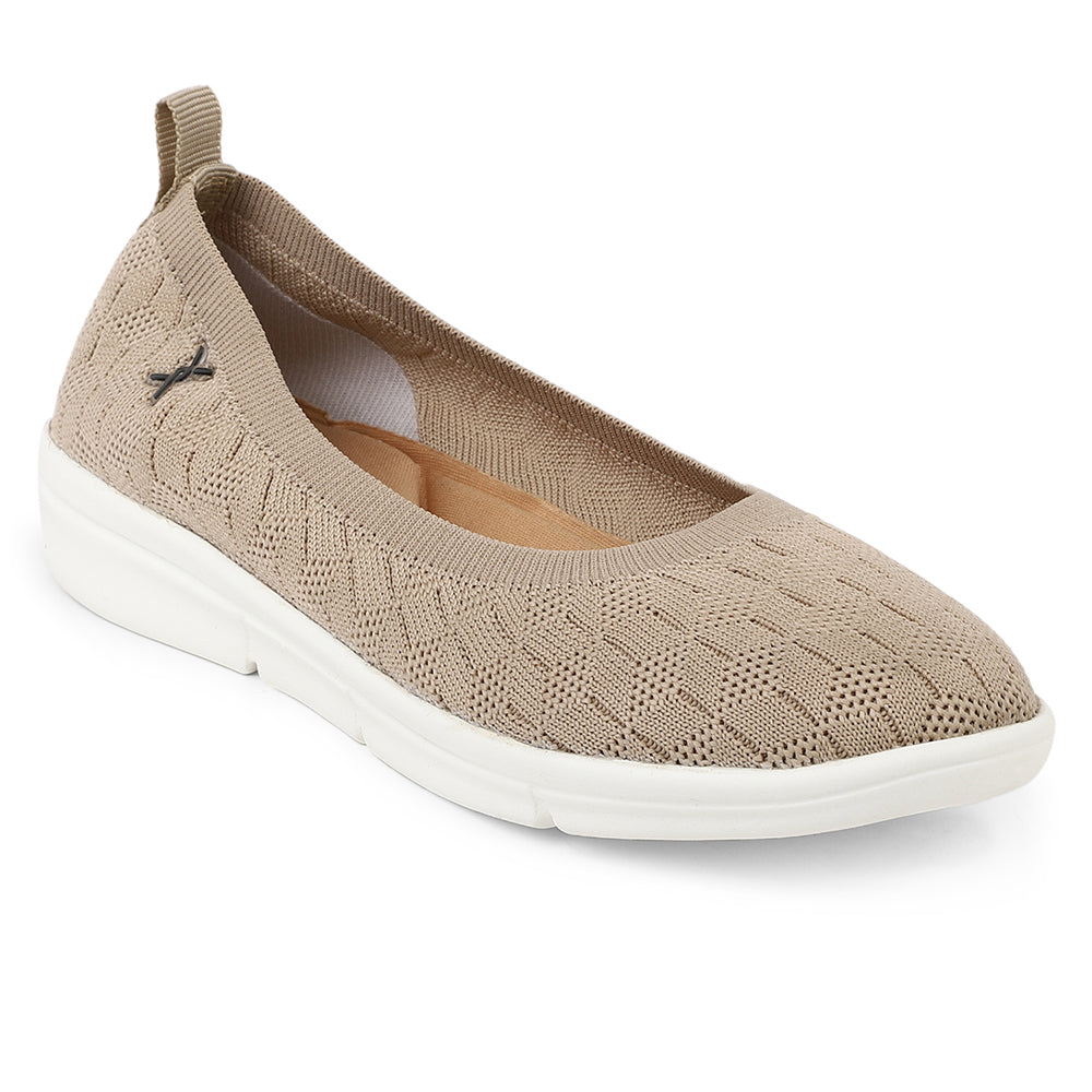 Women Textured Knit Comfort Ballet Flats