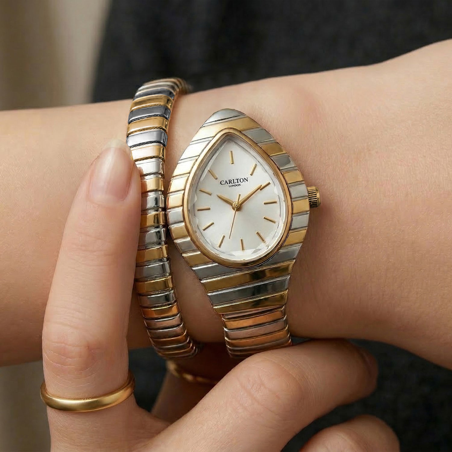 Carlton London Embrace White Women Watch - CL-EM-WHT
