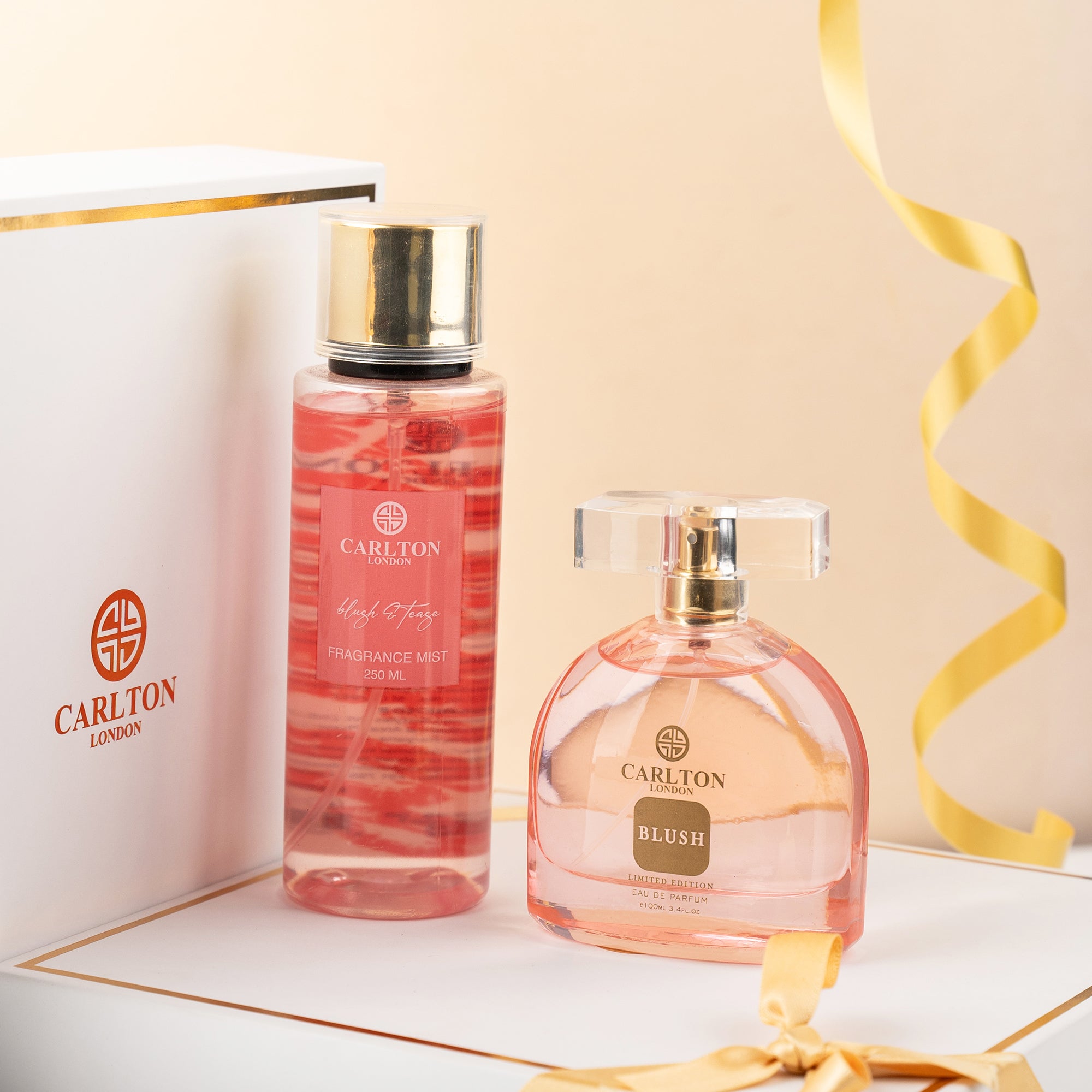 Women Gift Set Of 2 Blush Perfume 100Ml + Blush &amp; Tease Body Mist 250Ml