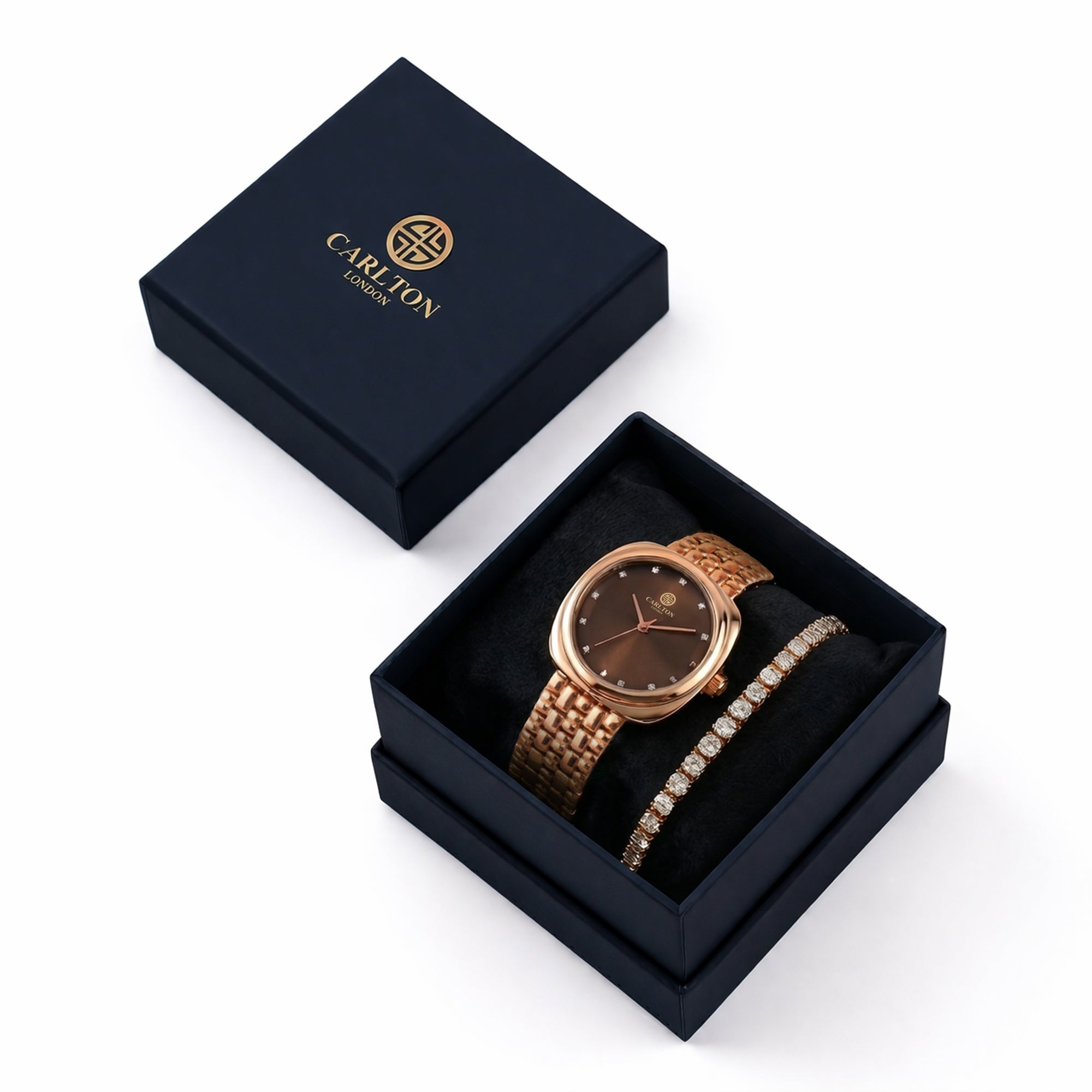 Women Gift Set 2 Celeste Brown Watch and Bracelet -  CLPLG120