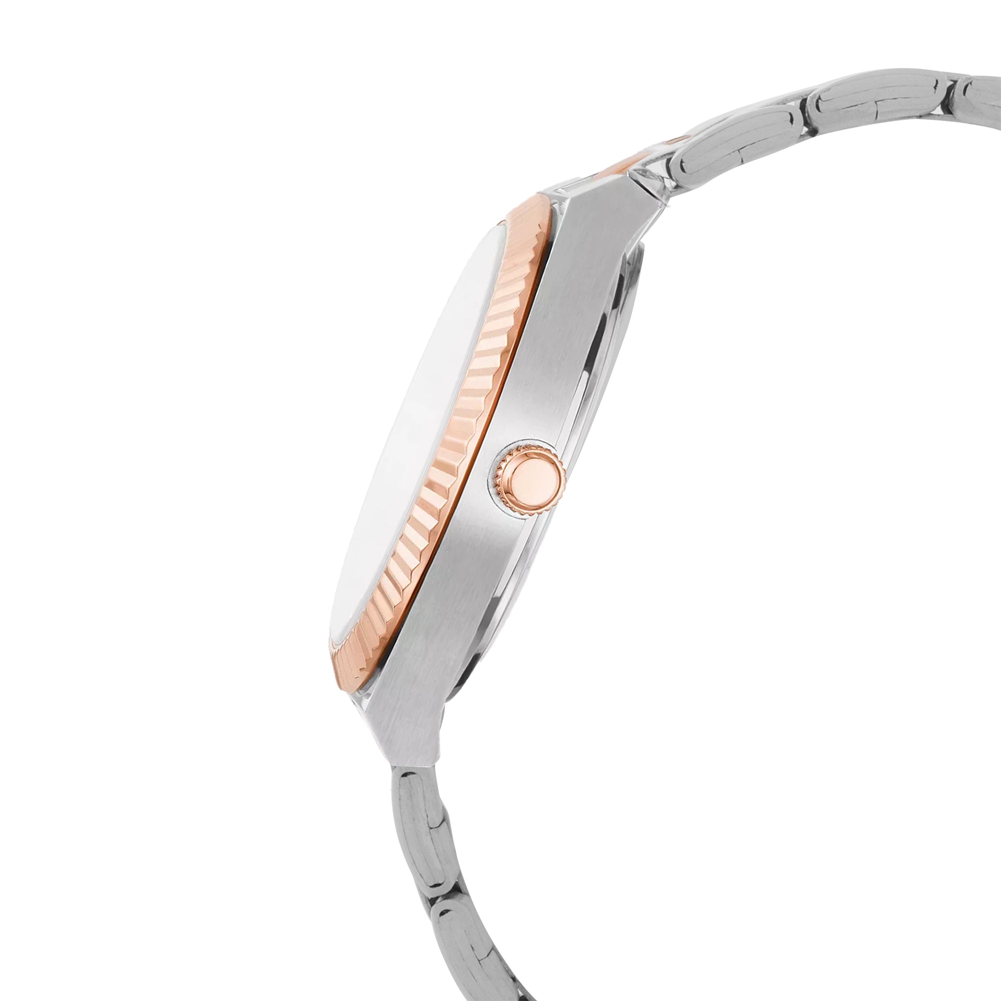 Carlton London Women Rose Gold/Brown Stainless Steel Harper Analog Watch  - CLBRTBRN