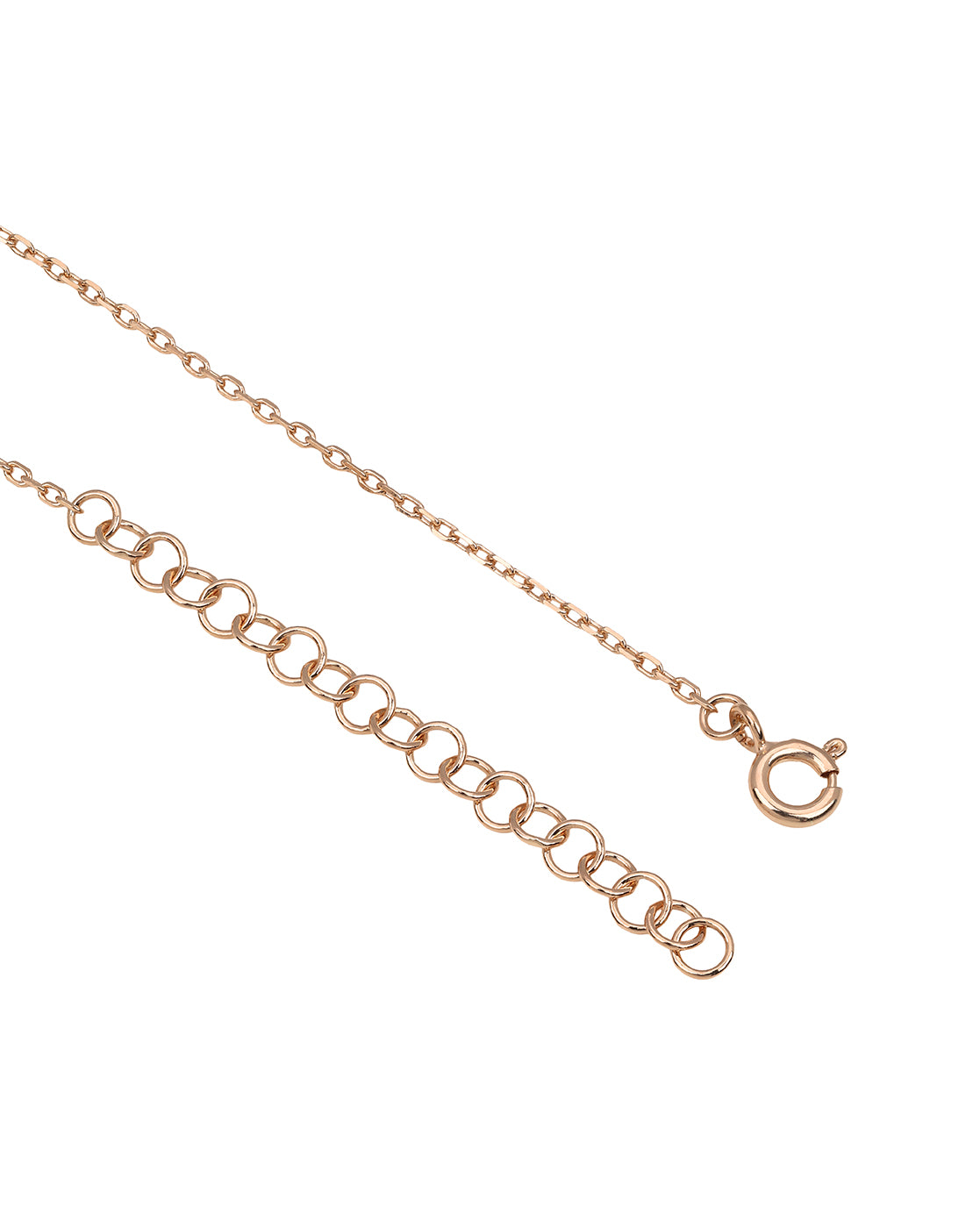 18kt Rose Gold Plated CZ Infinity &amp; Heart Necklace