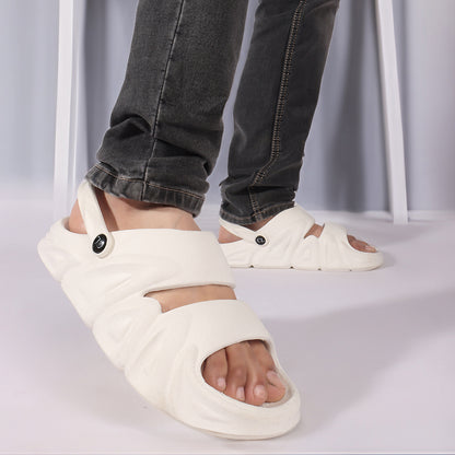 Men Textured Adjustable Double Strap Sandals