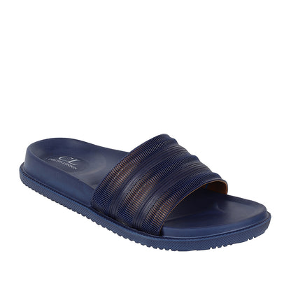 Men Textured Comfort Slip On Slider