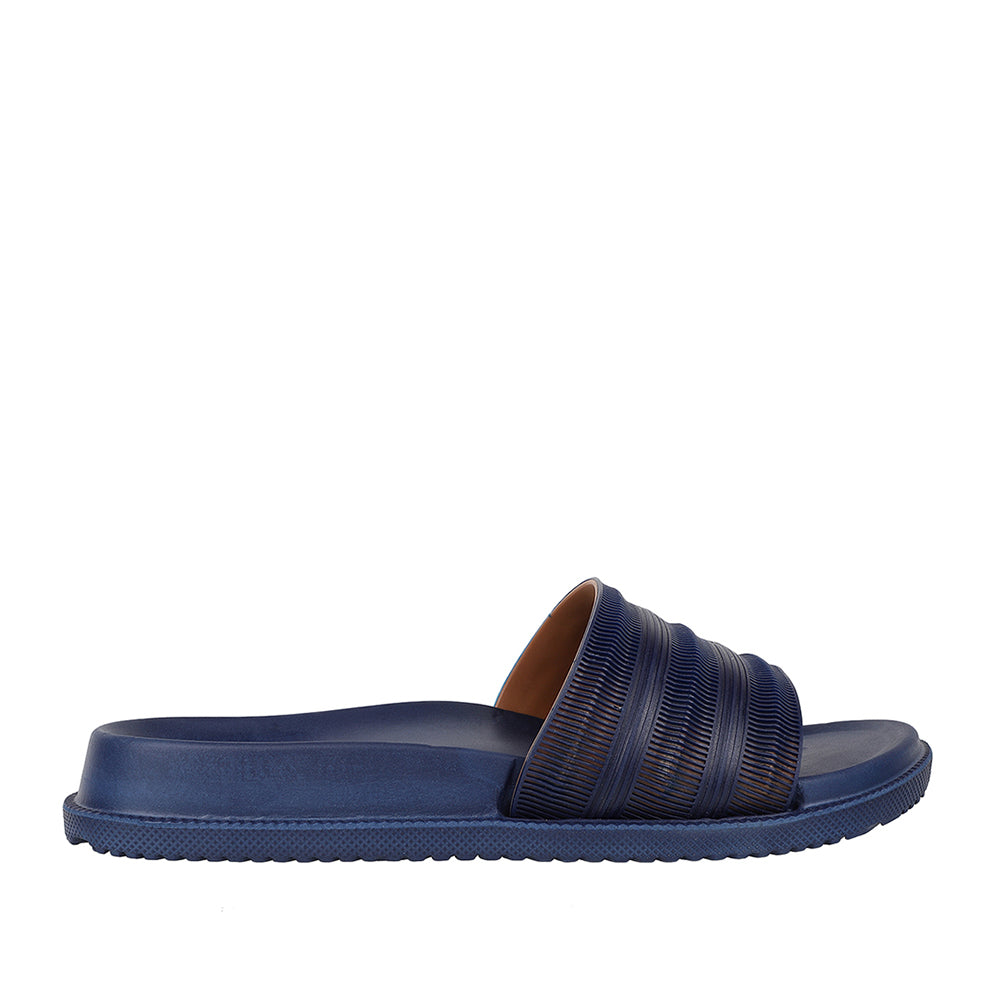 Men Textured Comfort Slip On Slider
