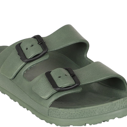 Men Dual Strap Adjustable Comfort Slides