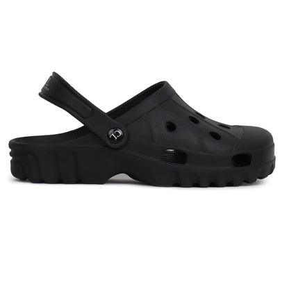 Men Perforated Slip On Clogs with Back Strap