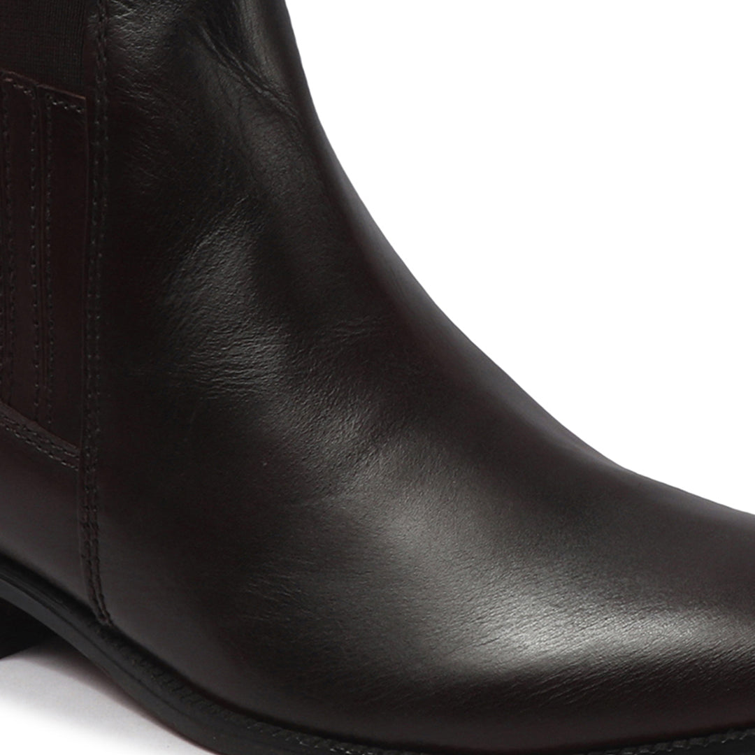 Elegant Classic Leather Ankle Boots for Men