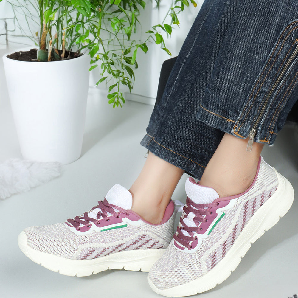 Women Mesh Flyknit Slip-On Lightweight Shoes