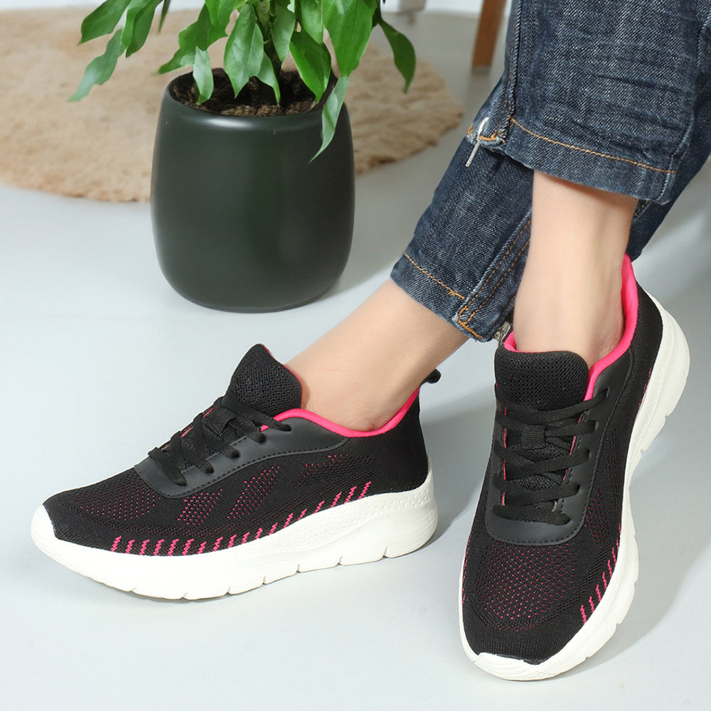 Women Mesh Flyknit Slip-On Lightweight Shoes