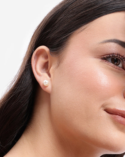 Multipack Set of 12 Gold Plated CZ Studded, Textured, Pearl &amp; Triangular Stud Earrings