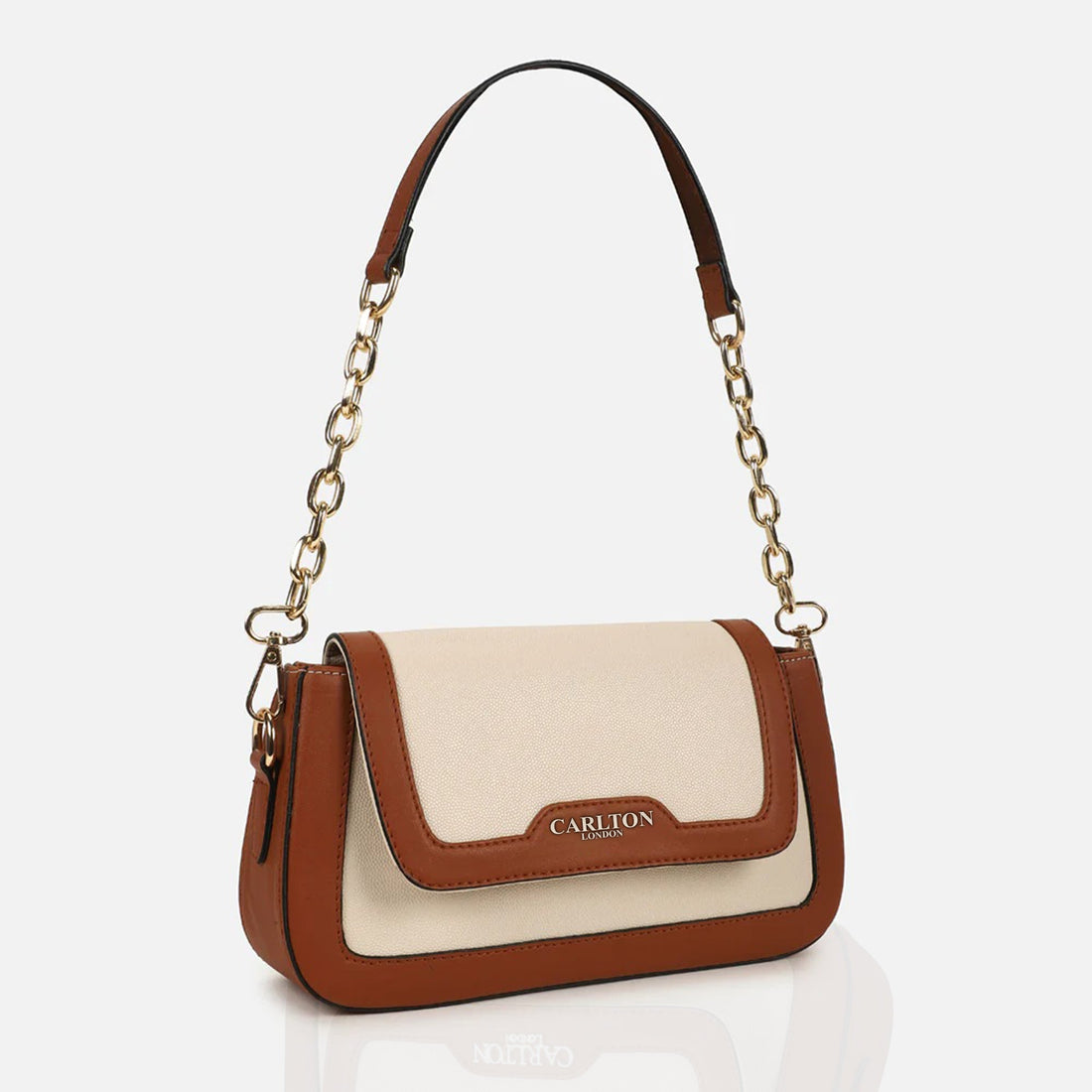 Carlton London Women Handbag - CLLP-945 TAN CREAM