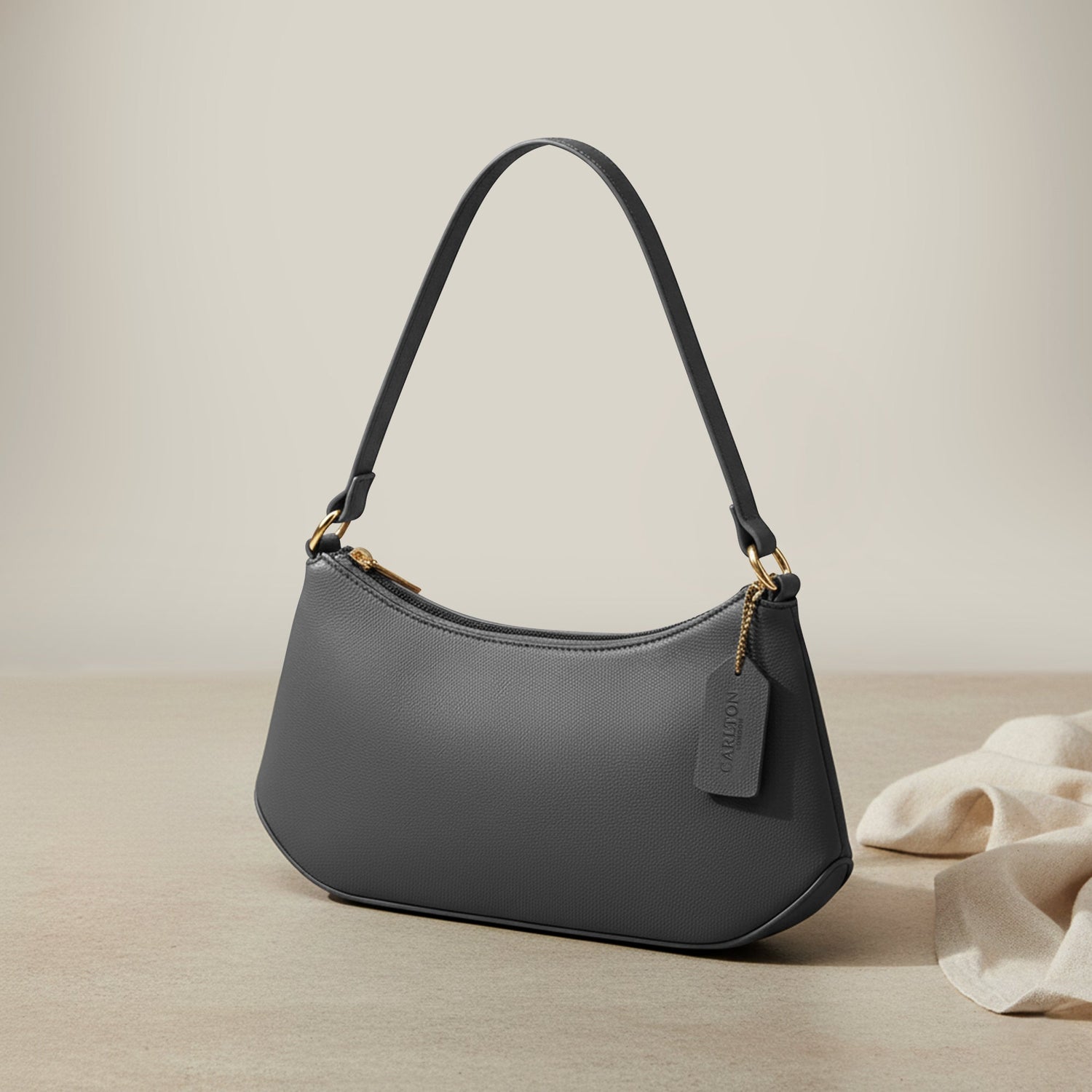 Carlton London Grey East West Shoulder Bag  CLHB 15