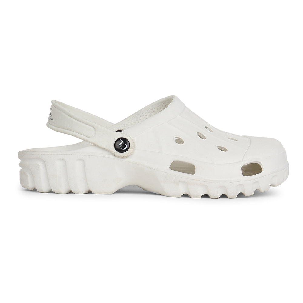 Men Perforated Slip On Clogs with Back Strap