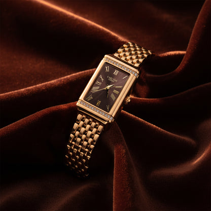 Carlton London Women Amara Brown Analog Watch CL-AM-BRW