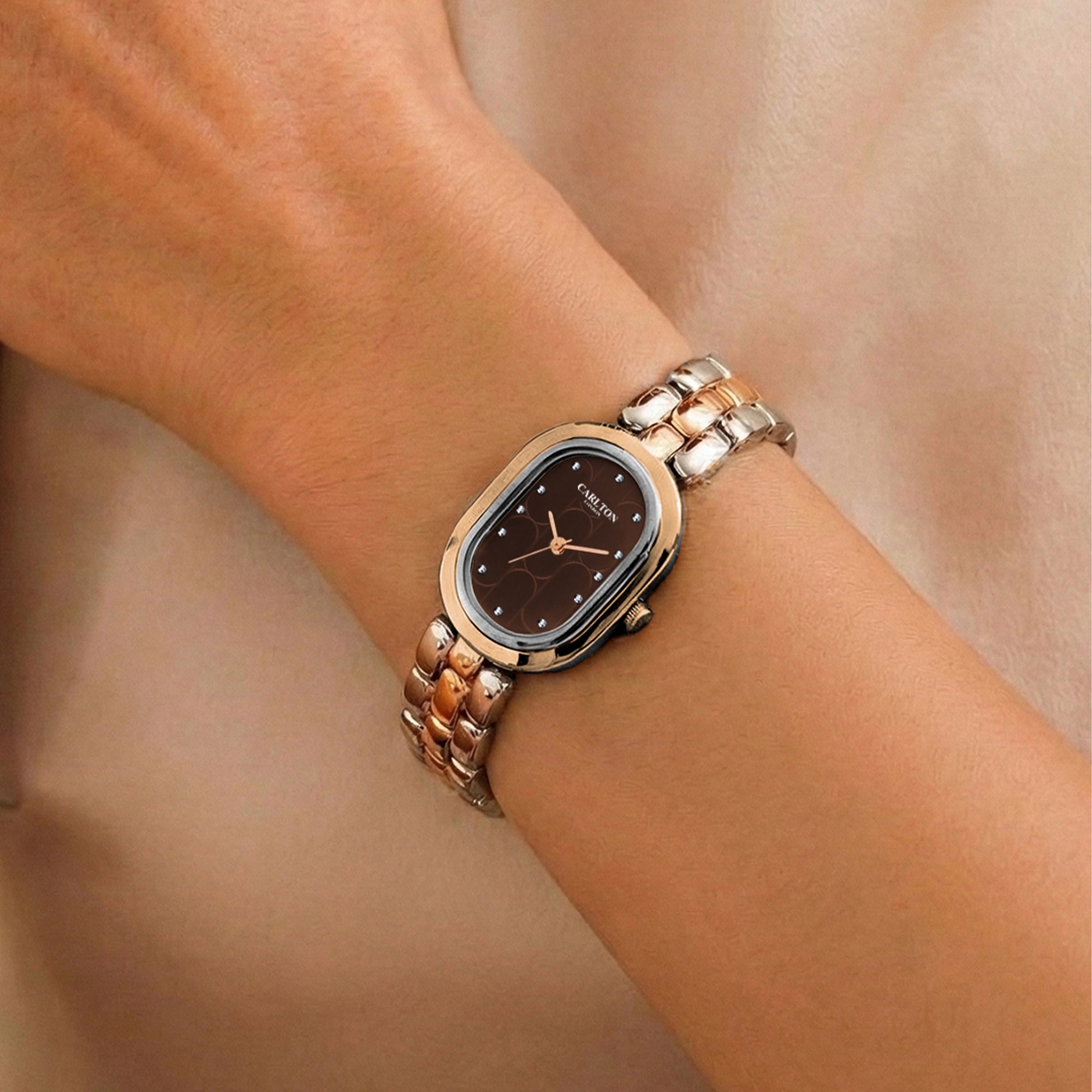 Carlton London Women Cecil Analog Watch CL-CEC-BRW