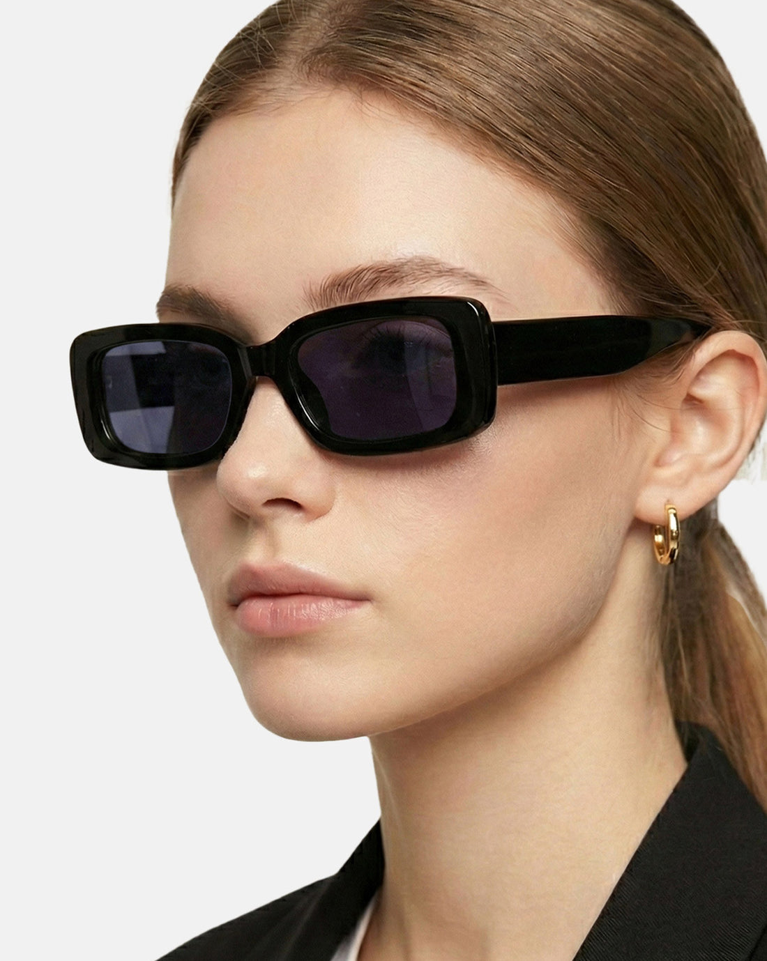 Women Black Toned Blue UV Protected Lens Square Sunglasses