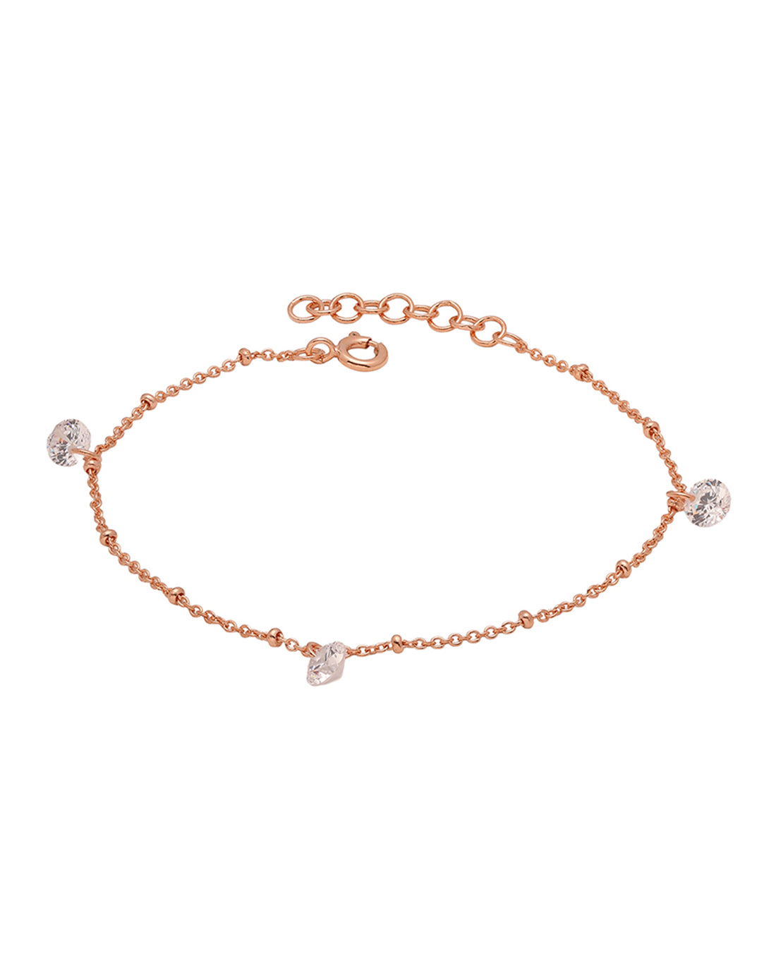 18K Gold Plated Elegant CZ Drop Bracelet