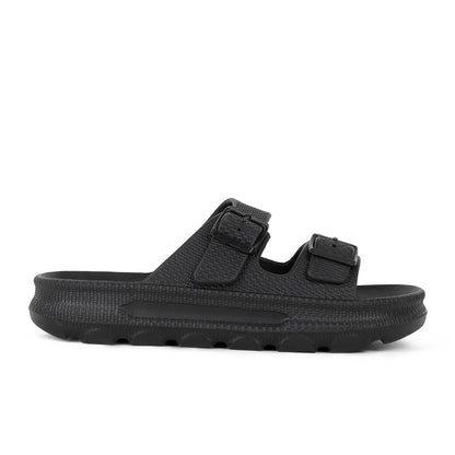 Men Textured Dual Strap Comfort Sliders