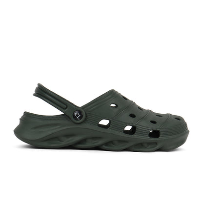 Men Sculpted Perforated Comfort Clogs with Back Strap