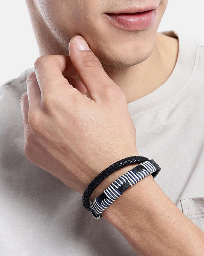 Men Multistrand Bohemian Leather Bracelet
