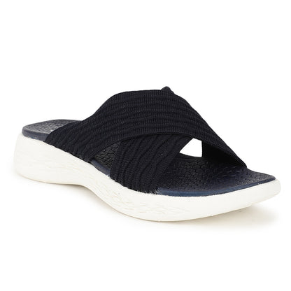 Women Criss Cross Klynit Comfort Slides