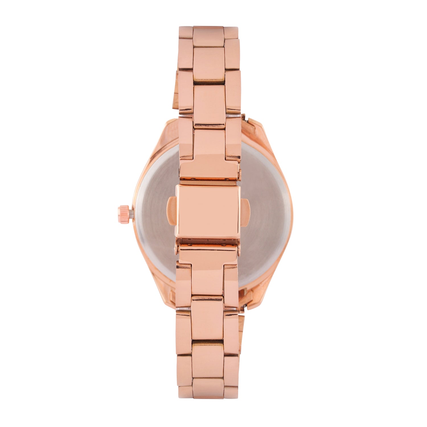 Women Gold Stainless Steel Harper Collection Analog Watch CLBRTBLK