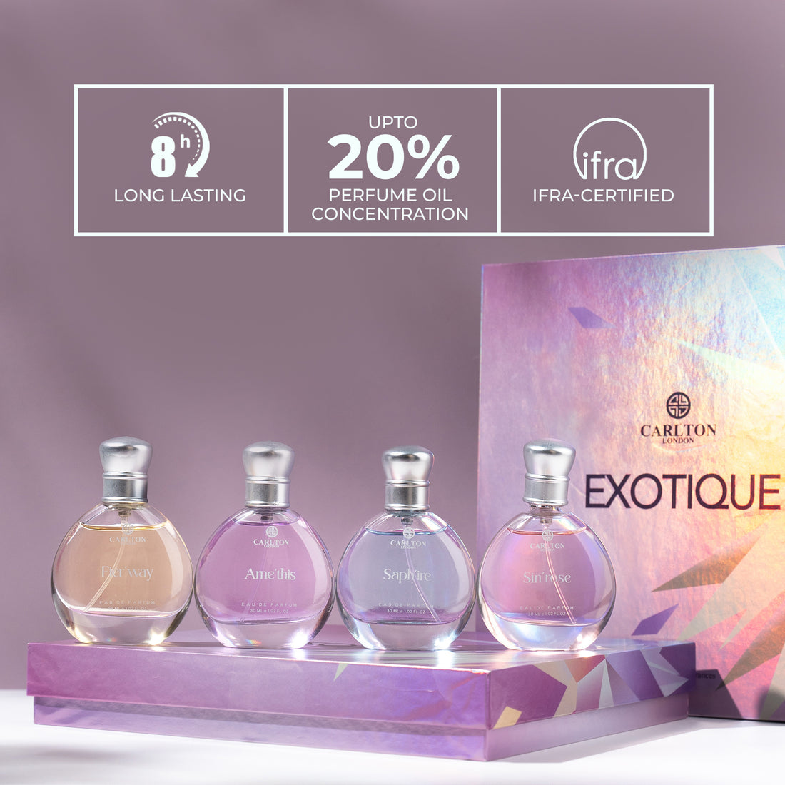 Women Exotique Gift Set Of 4 - 30Ml  Each