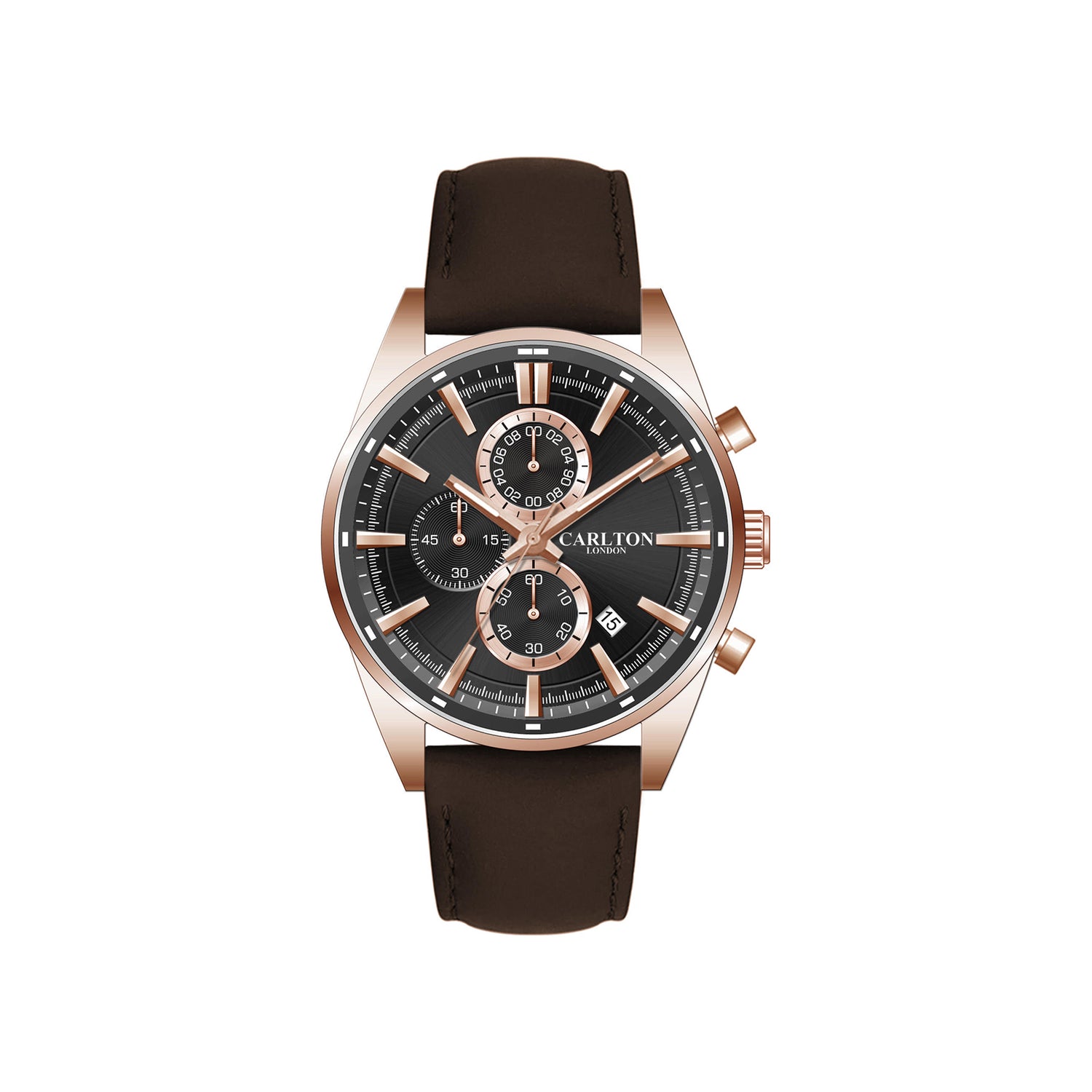 Carlton London Men Windsor Black Analog Watch CL-WD-BLK