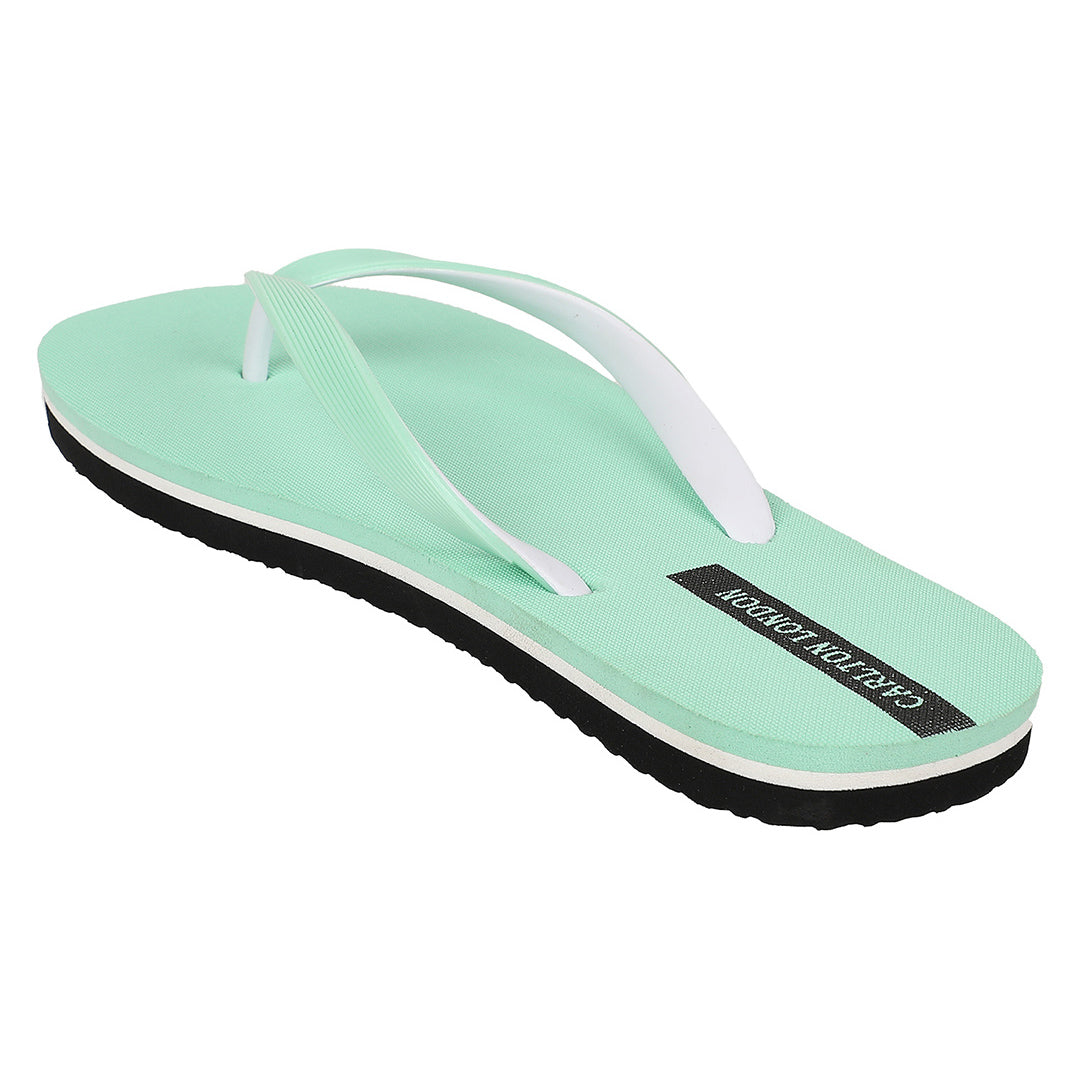 Women Striped Strap Thong Sandals