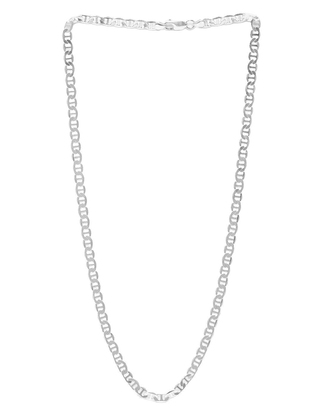 Men Rhodium Plated Mariner Chain