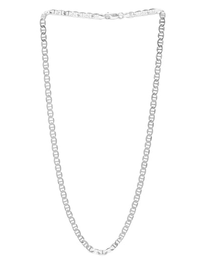 Men Rhodium Plated Mariner Chain