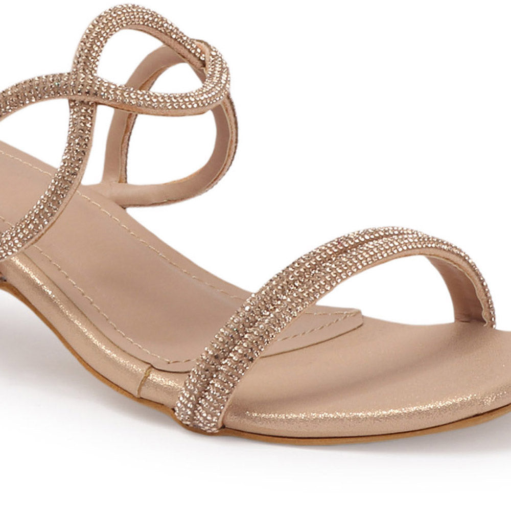 Women Embellished Party Kitten Sandals