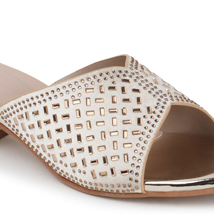Women Embellished Block Heel Sandals