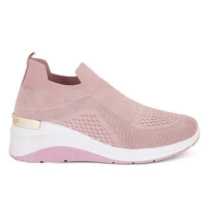 Women Comfortable Flyknit Lightweight Slip-On Sneakers
