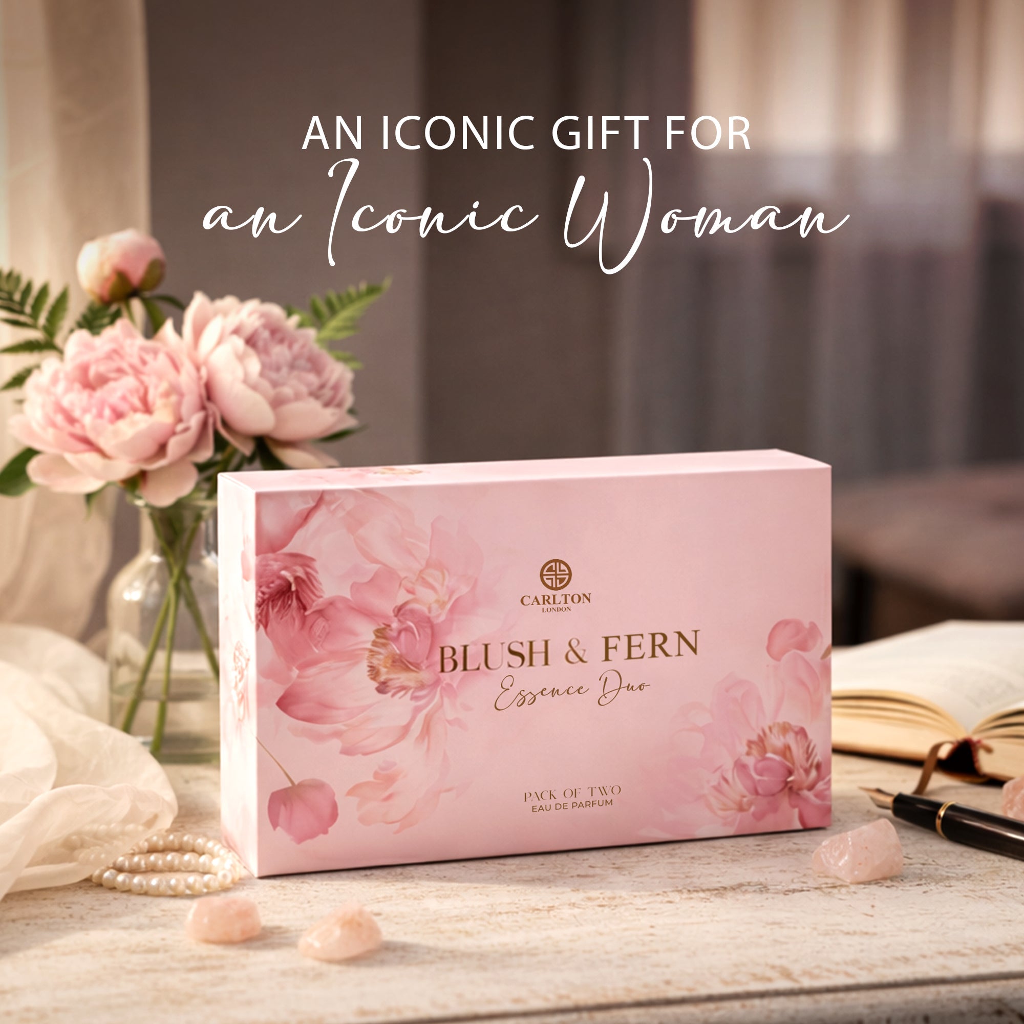 Carlton London Gift Set Women Blush + Fern EDP Perfume, Pack Of 2 - 30ml Each CLPLG113