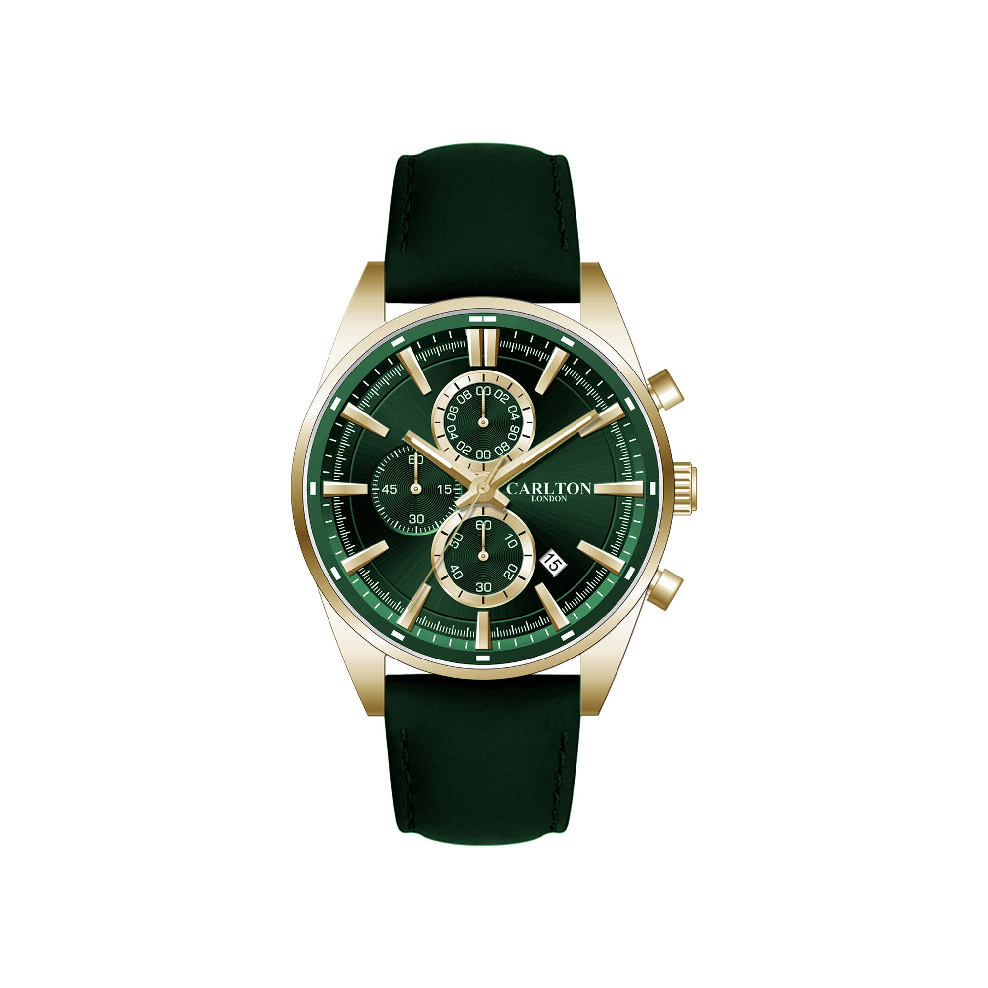 Carlton London Men Windsor Green Analog Watch CL-WD-GRN