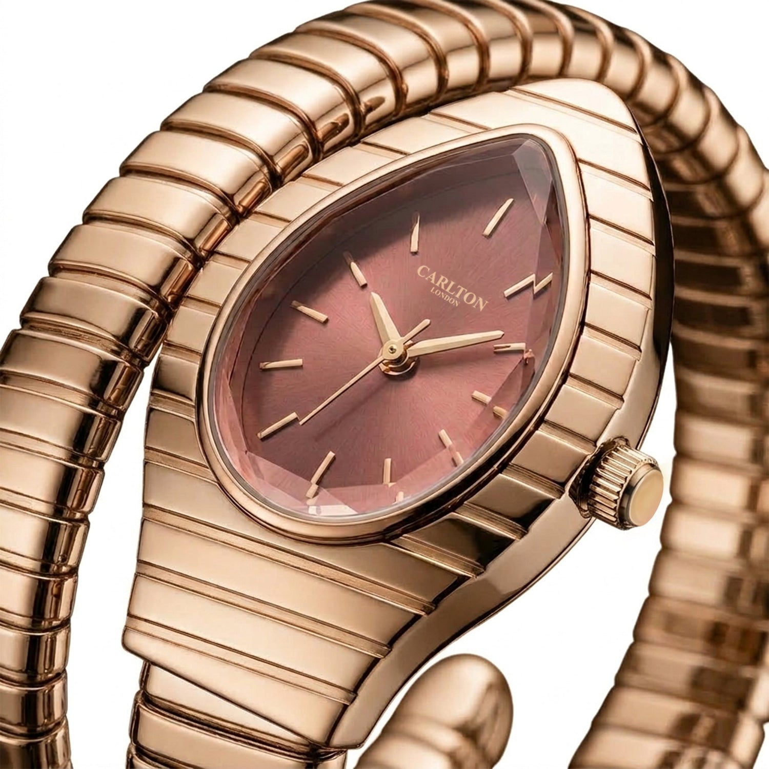 Carlton London Embrace Mocha Women Watch - CL-EM-MOC