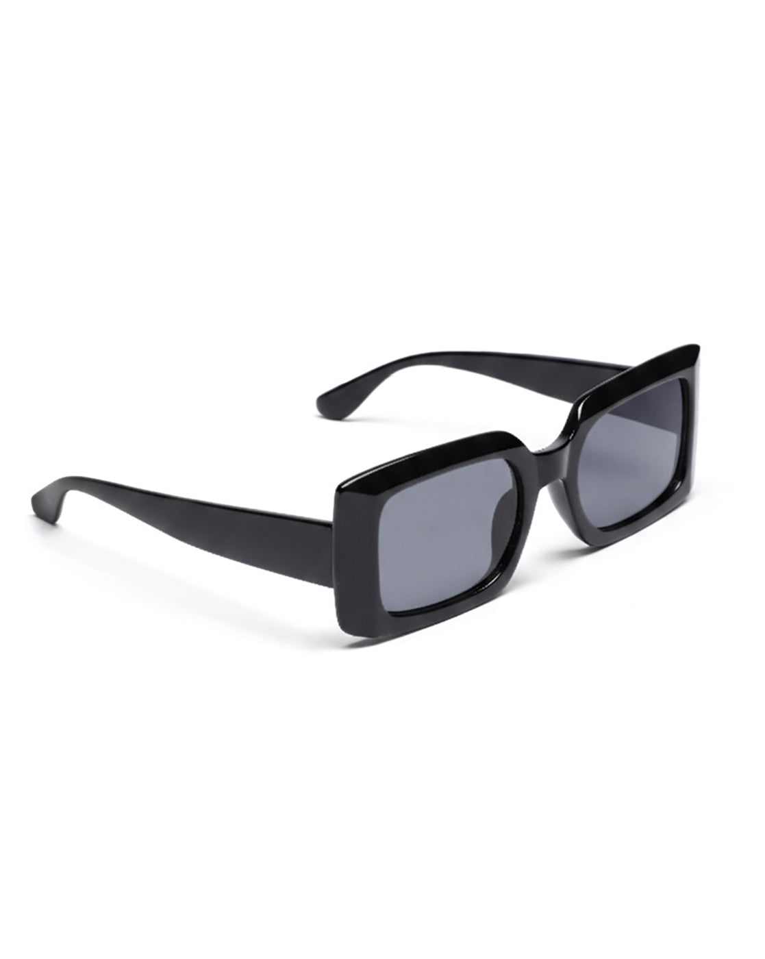 Women Black Toned Blue UV Protected Lens Square Sunglasses