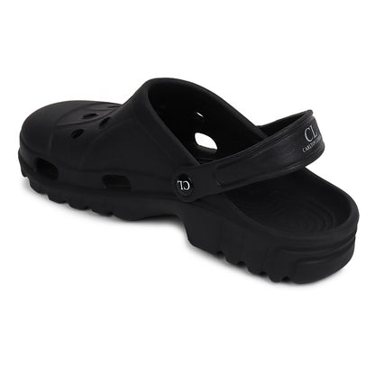 Men Perforated Slip On Clogs with Back Strap