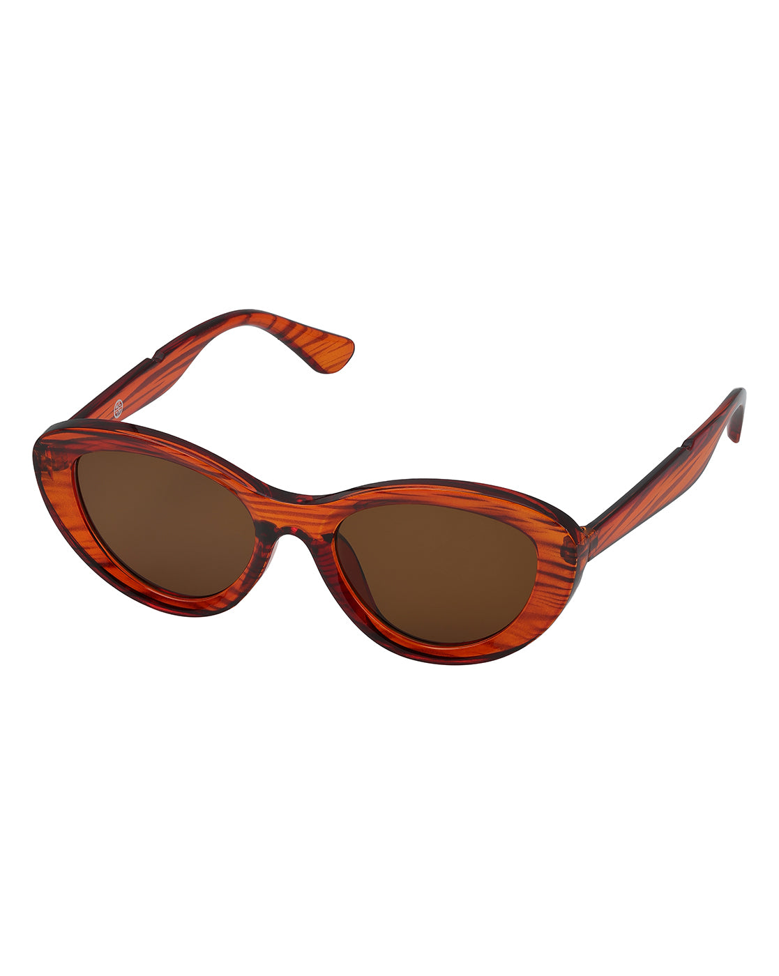 Women Tortoise Shell UV Protected Brown Lens Cateye Sunglasses