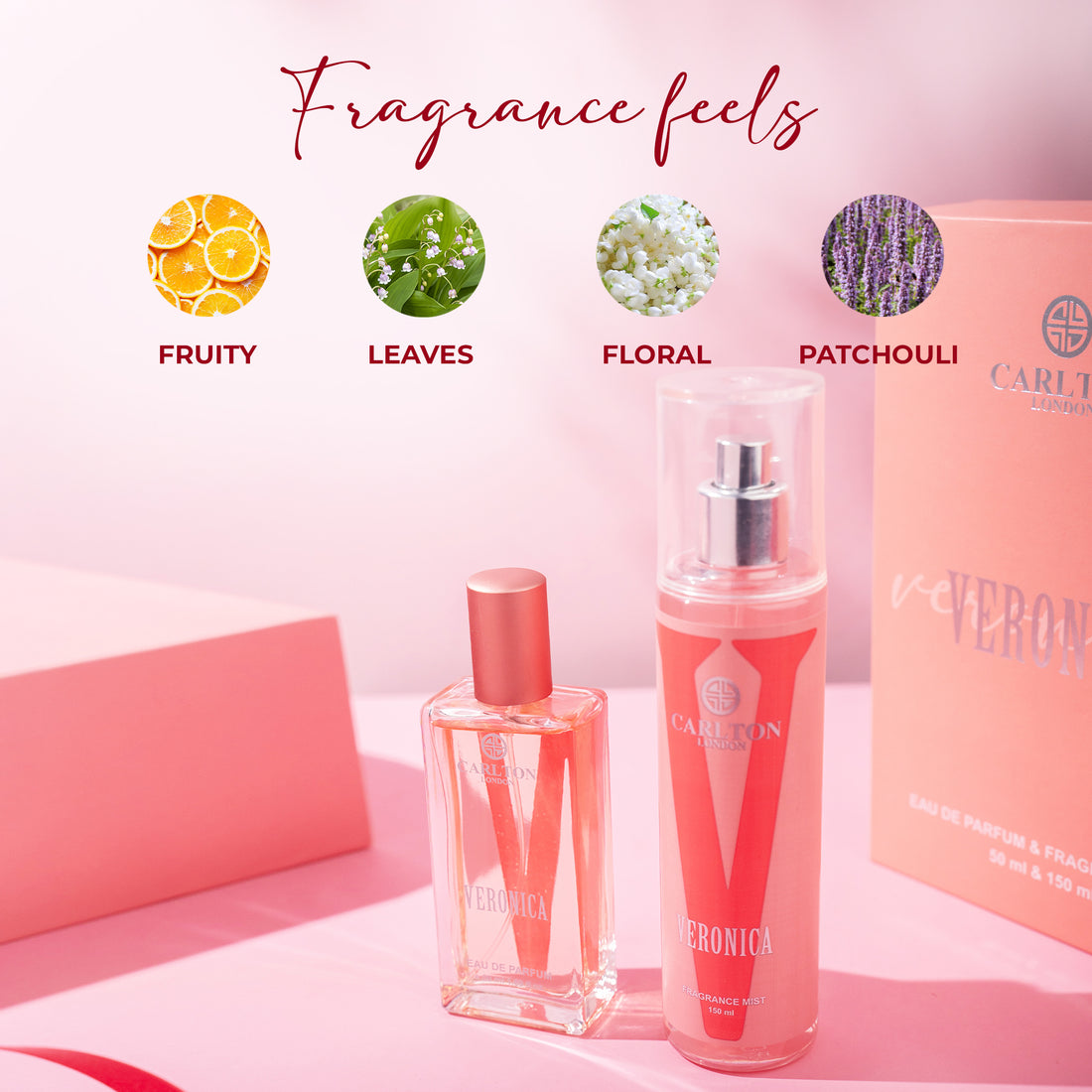 Women Gift Set Of 2 Veronica Edp Perfume 50Ml & Body Mist - 150Ml