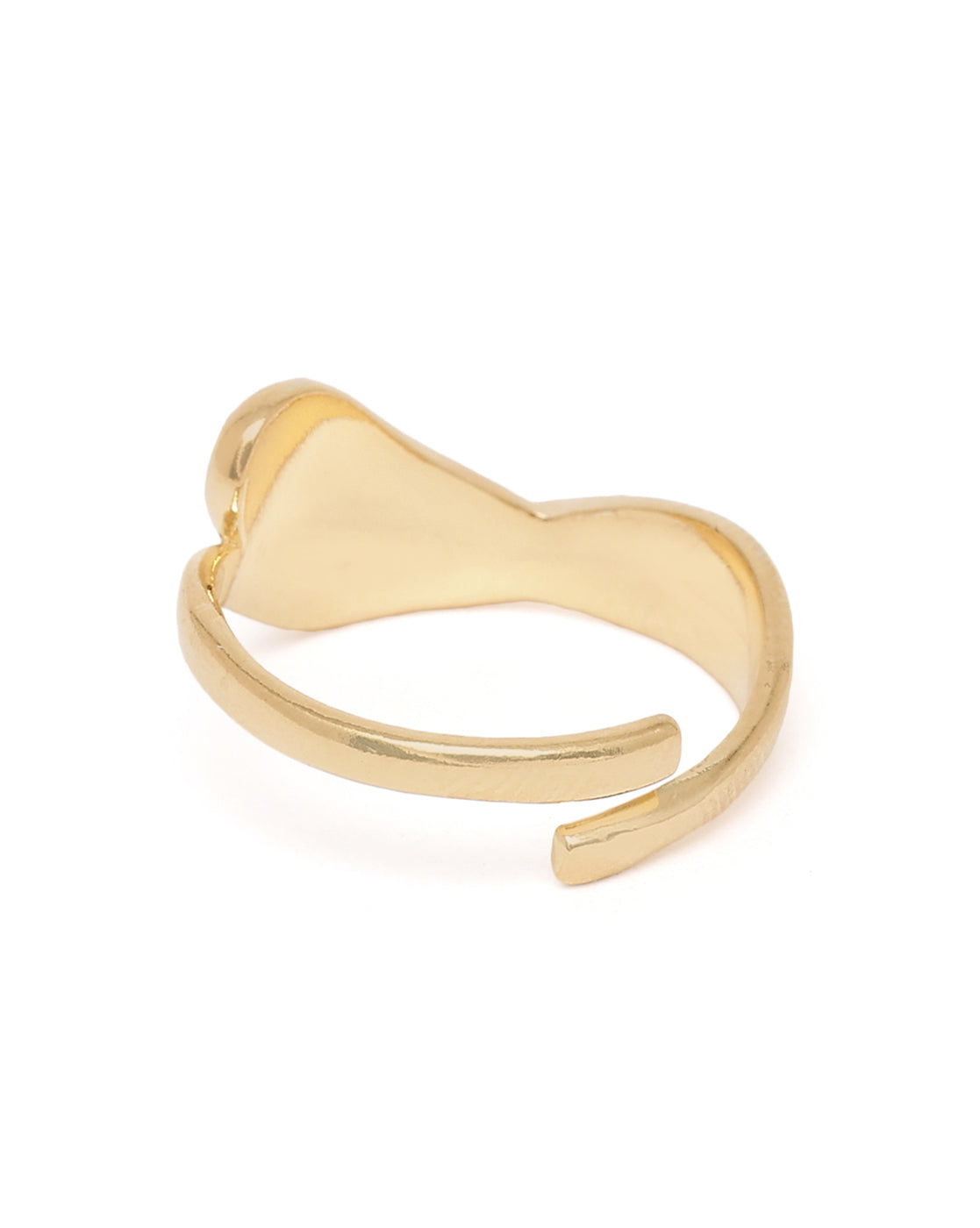 18kt Gold Plated Sculptural Adjustable Ring