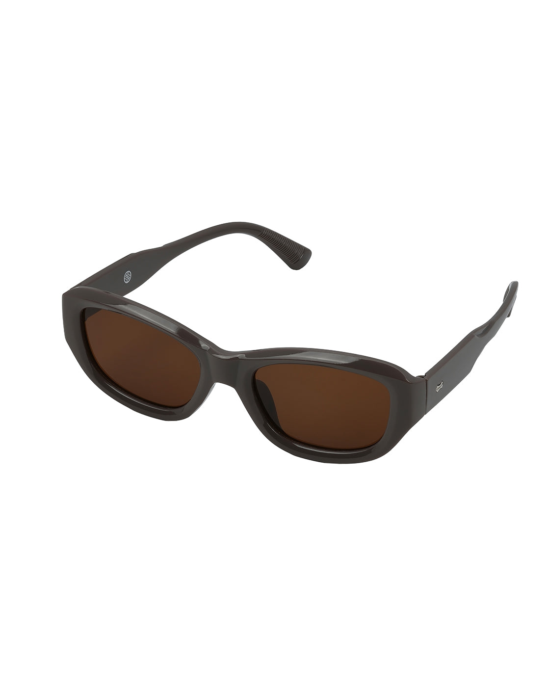 Women Beige Toned UV Protected Brown Lens Wayfarer Sunglasses