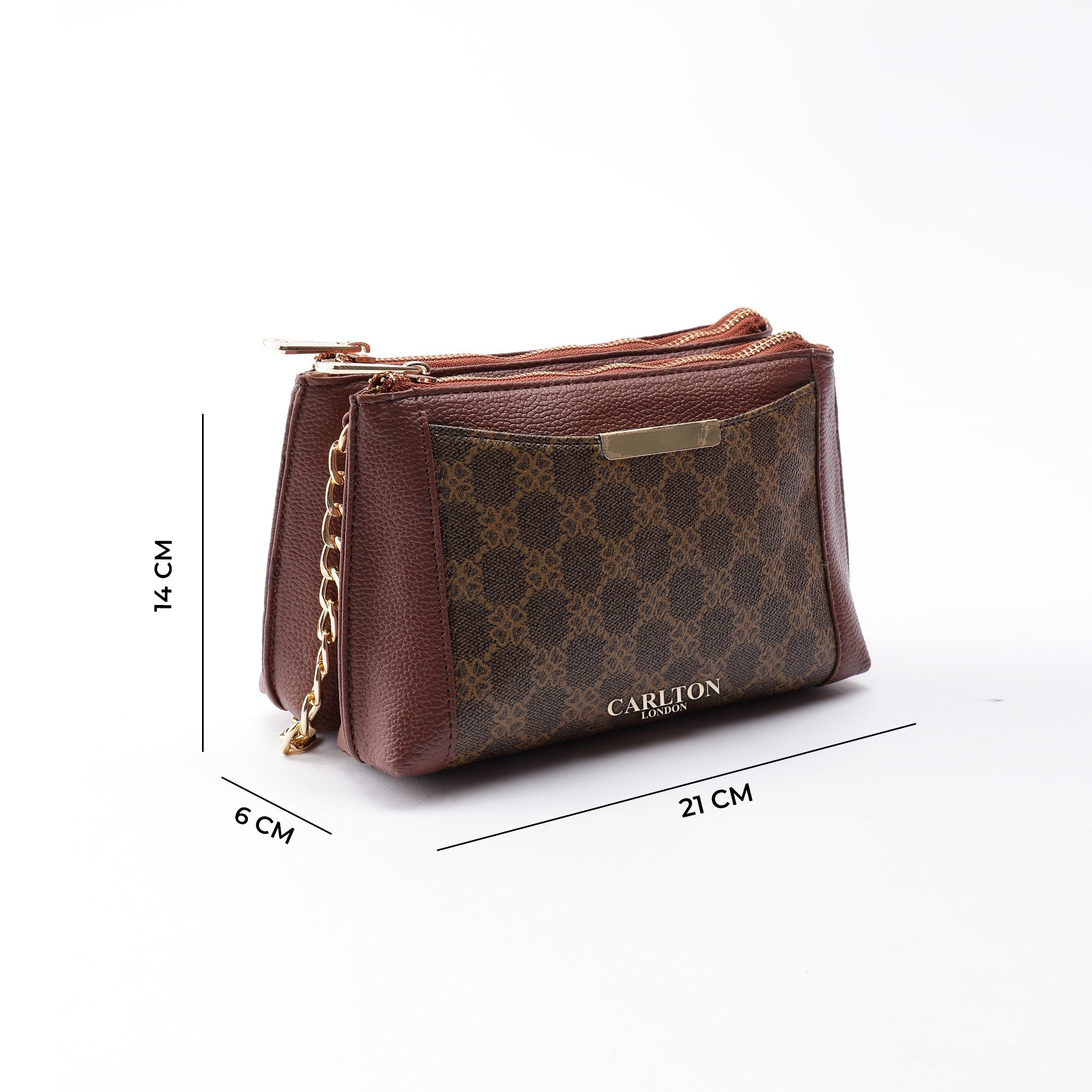 Carlton London Women Handbag - CLLP-1040 Dark Brown