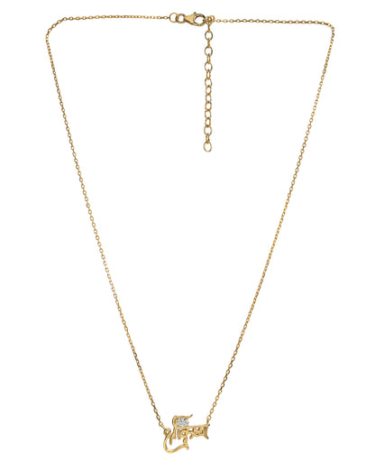 18kt Gold Plated  Shree Krishna  Necklace with CZ for Unisex