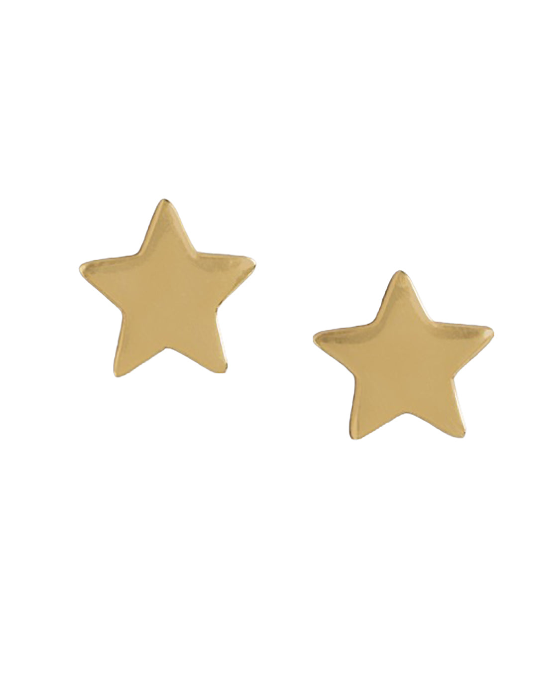 925 Sterling Silver 18kt Gold Plated Petite Star Stud Earring