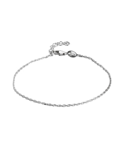 925 Sterling Silver Rhodium Plated Wraparound Bracelet